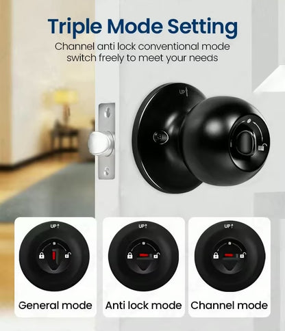 Smart Fingerprint Knob Door Lock